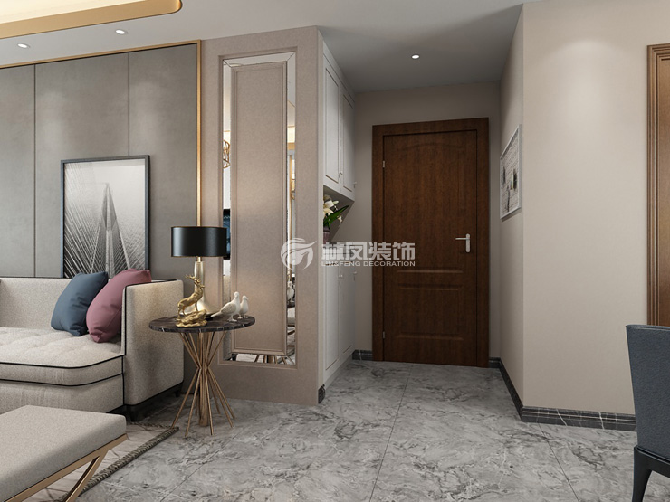 融创融公馆120㎡玄关装修效果图