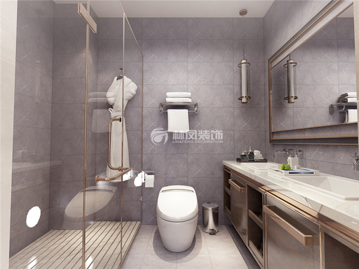 雅居乐花园134㎡卫生间装修效果图