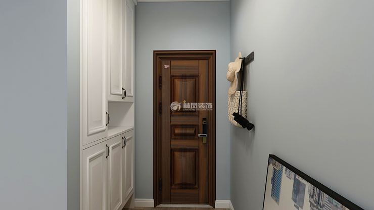 北欧风格入户门颜色选择装修效果图