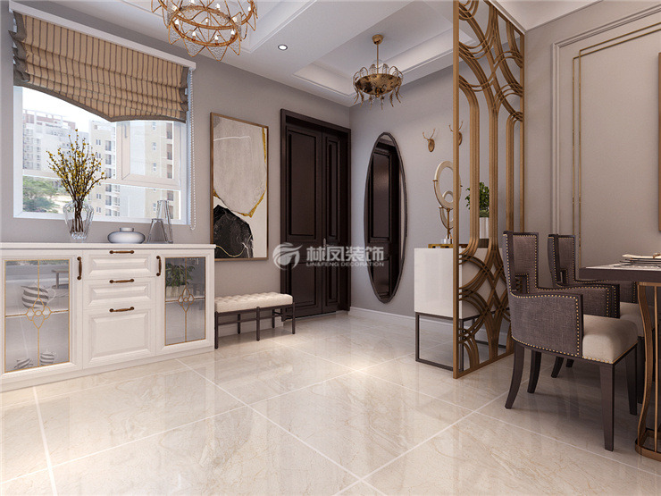 轻奢风格入户门颜色选择装修效果图