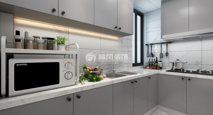 现代风格厨房装修效果图