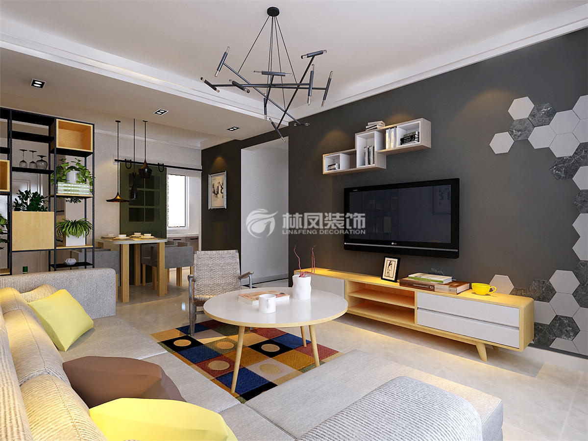 现代风格客厅隔音设计装修效果图