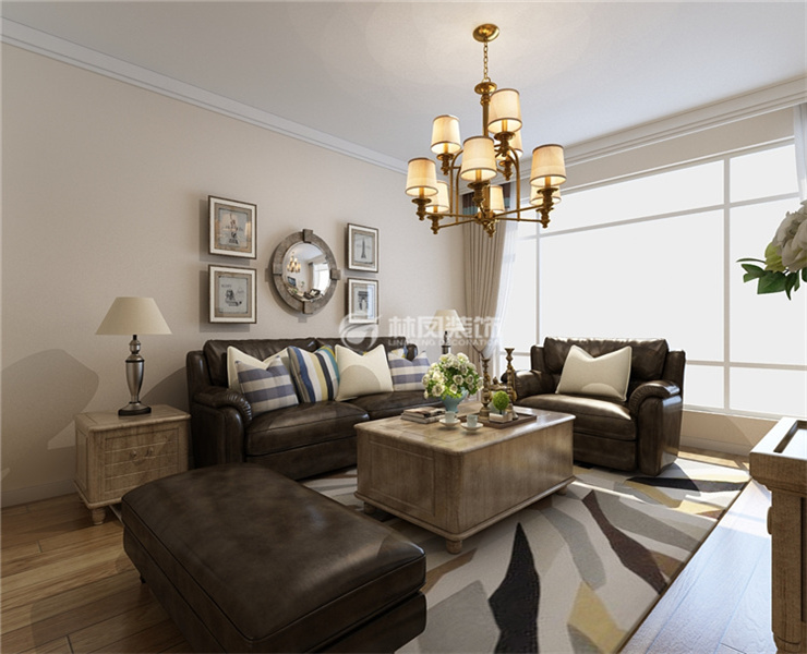 美式风格客厅隔音设计装修效果图