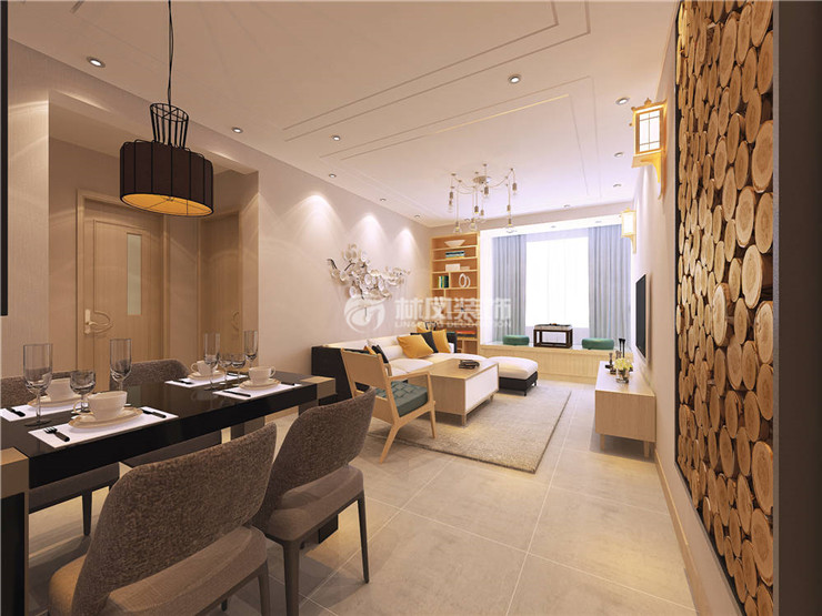 北欧风格客厅飘窗设计装修效果图