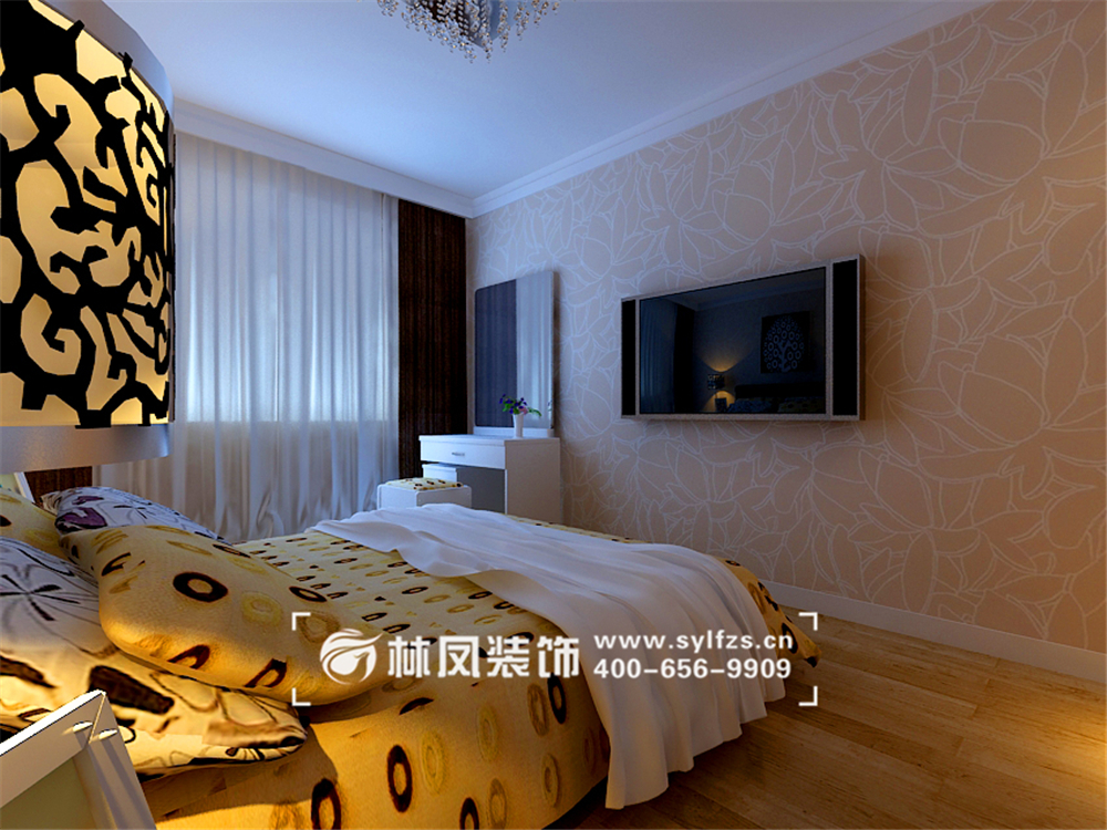 新湖明珠城-90平-现代风格-主卧.jpg