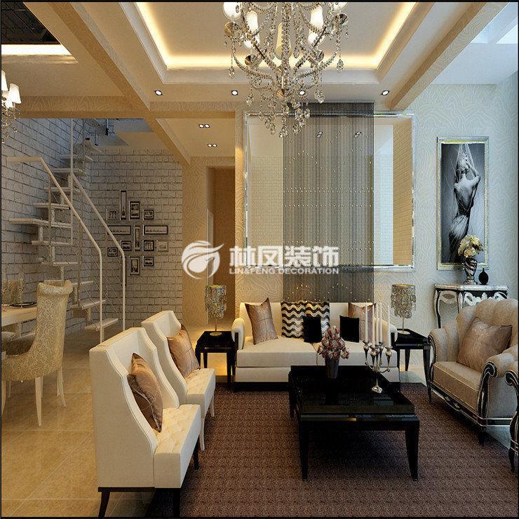 阳光100-65平复式-现代风格-客厅2.jpg